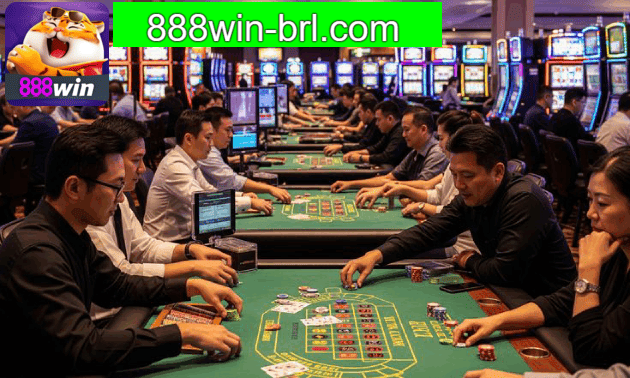 Painel de transmissão ao vivo 888win com chat da comunidade e indicador de espectadores
